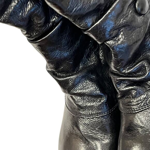 Miz Mooz 9.5 Wide Calf Boots Tall 9.5 Wedge Low Heel Boots Victorian Mid Calf - Picture 13 of 16